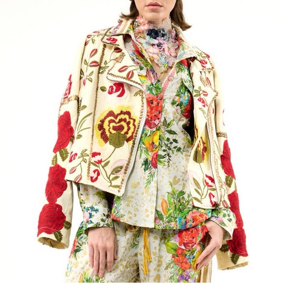 Aratta Carmen Embroidered Jacket: Ivory, L, NWT - Picture 8 of 9